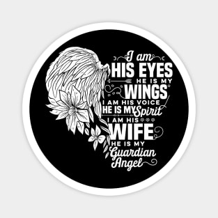 My Husband Is My Guardian Angel Widowed  Memorial Day Magnet